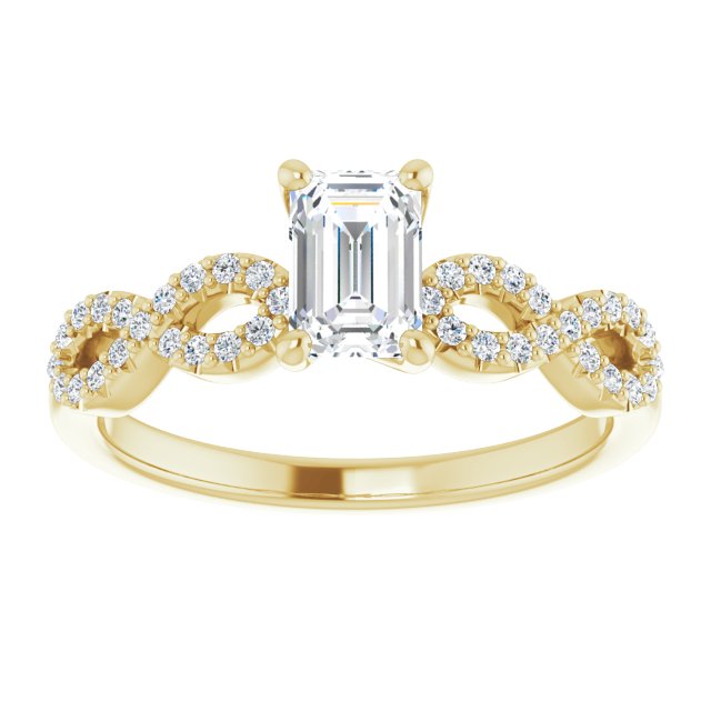 emerald-10K Yellow gold