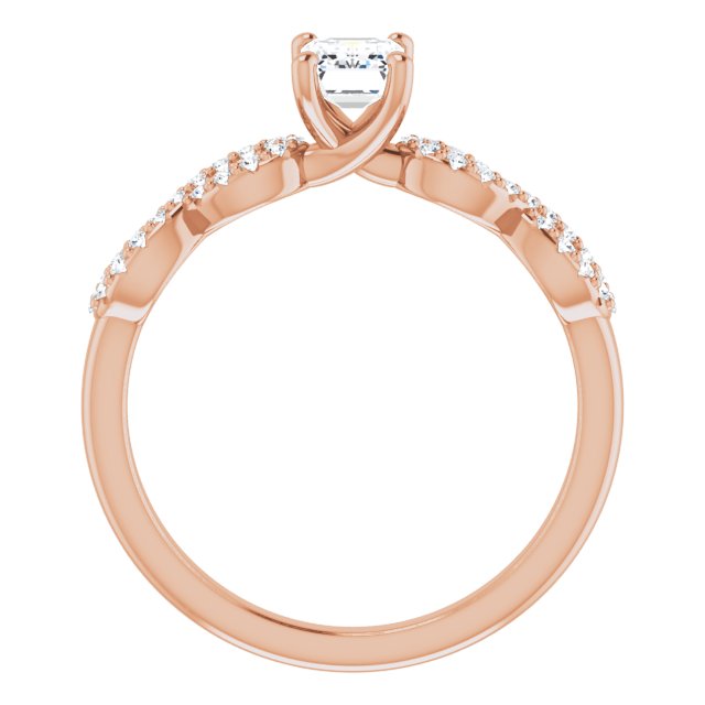 emerald-14K Rose gold