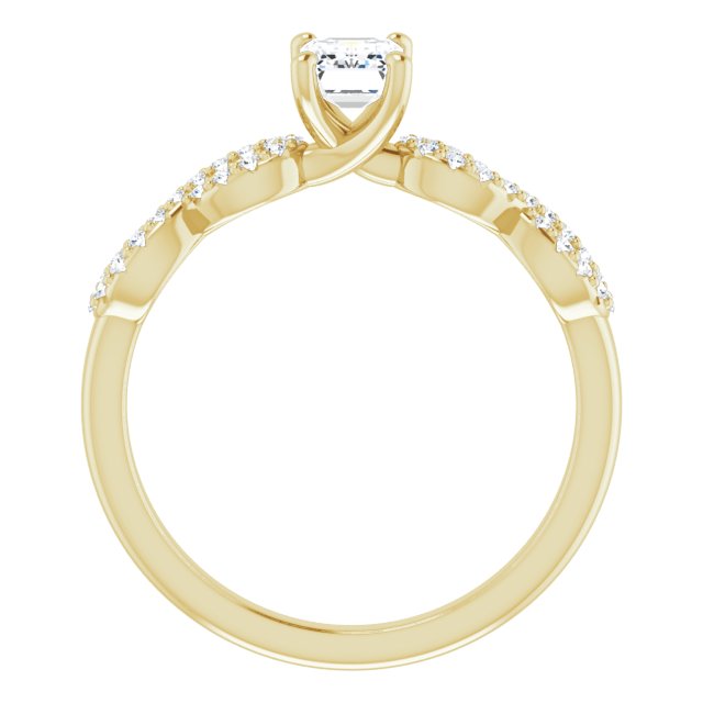 emerald-10K Yellow gold