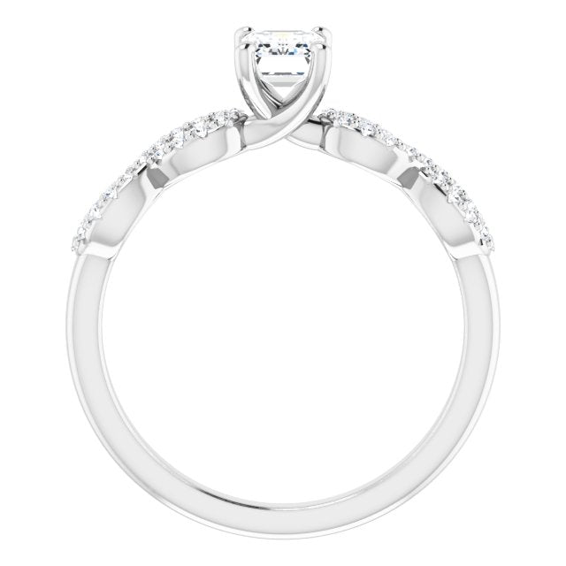 emerald-14K White gold