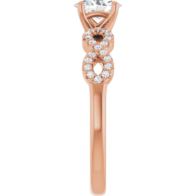 oval-10K Rose gold