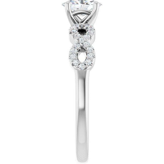oval-14K White gold