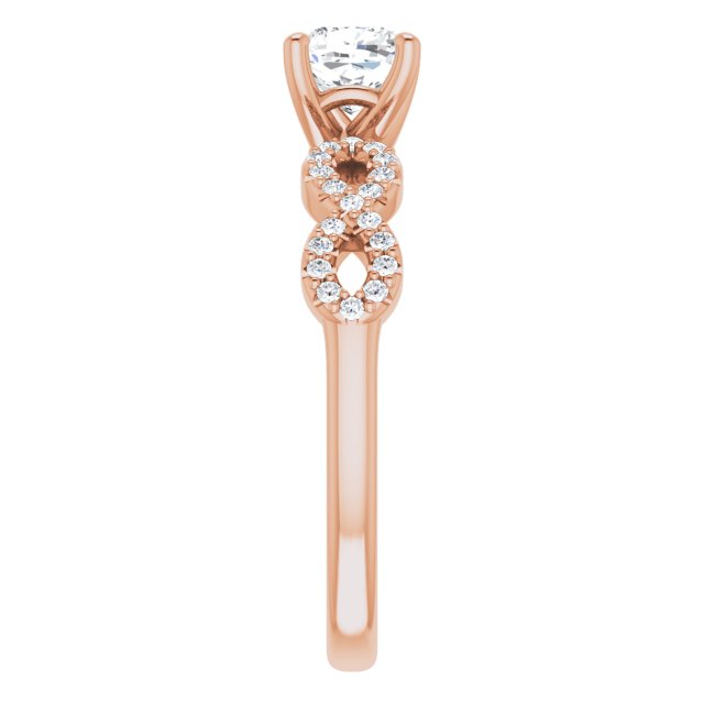 cushion-14K Rose gold