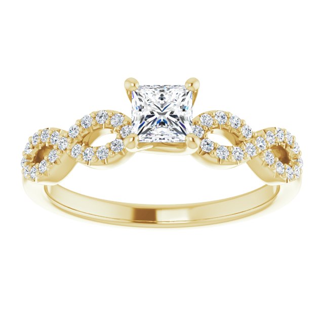 square-18K Yellow gold