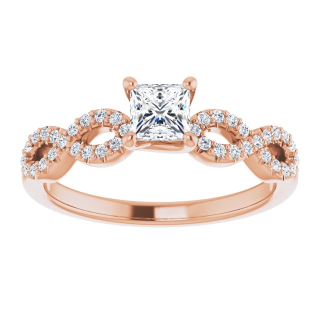 square-10K Rose gold