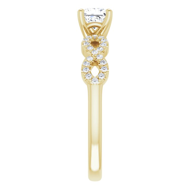 square-18K Yellow gold