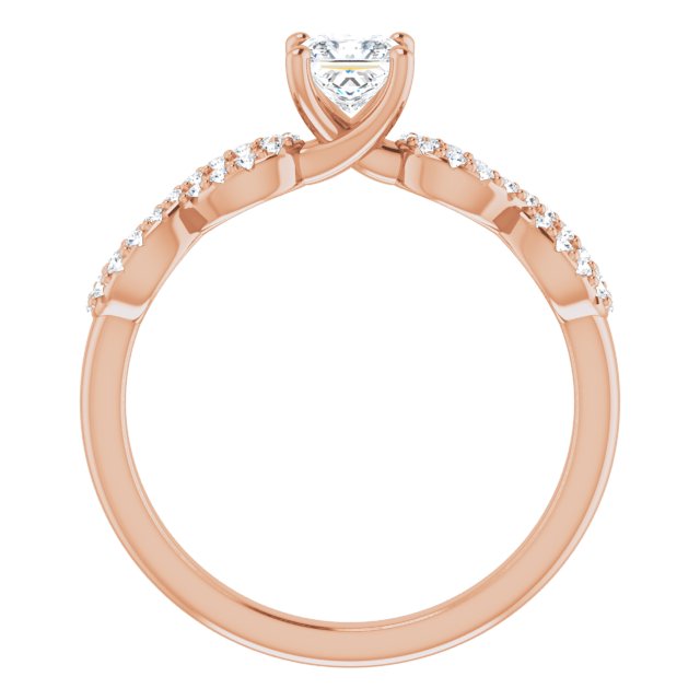 square-10K Rose gold