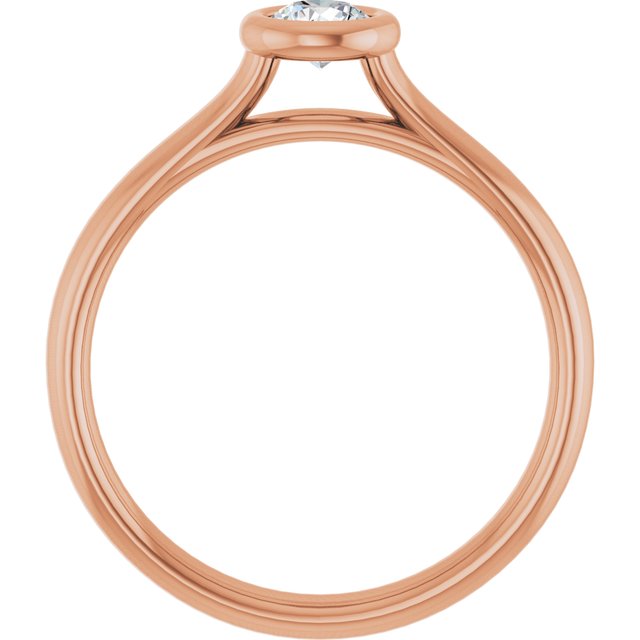 round-10K Rose gold