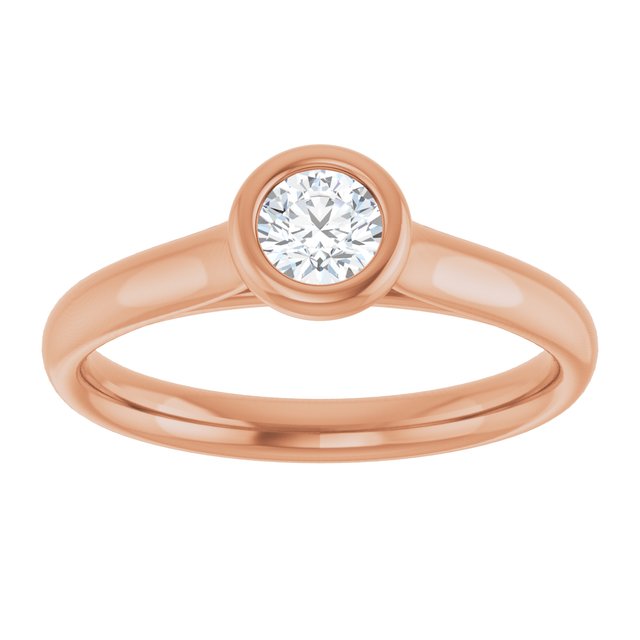 round-10K Rose gold