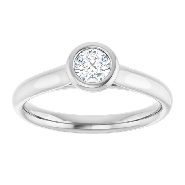 round-14K White gold