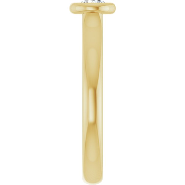 round-14K Yellow gold