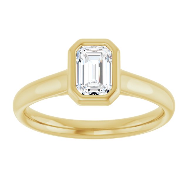 emerald-18K Yellow gold