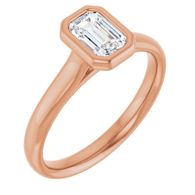 emerald-10K Rose gold