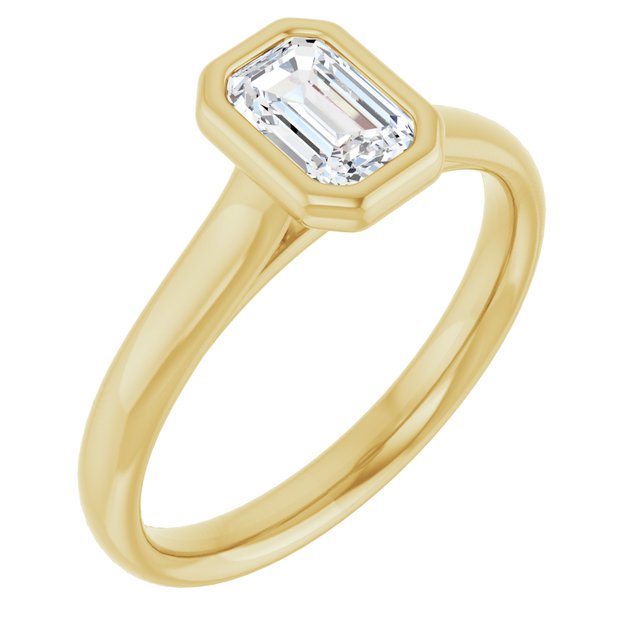 emerald-10K Yellow gold