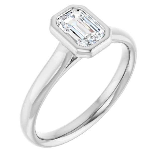 emerald-10K White gold