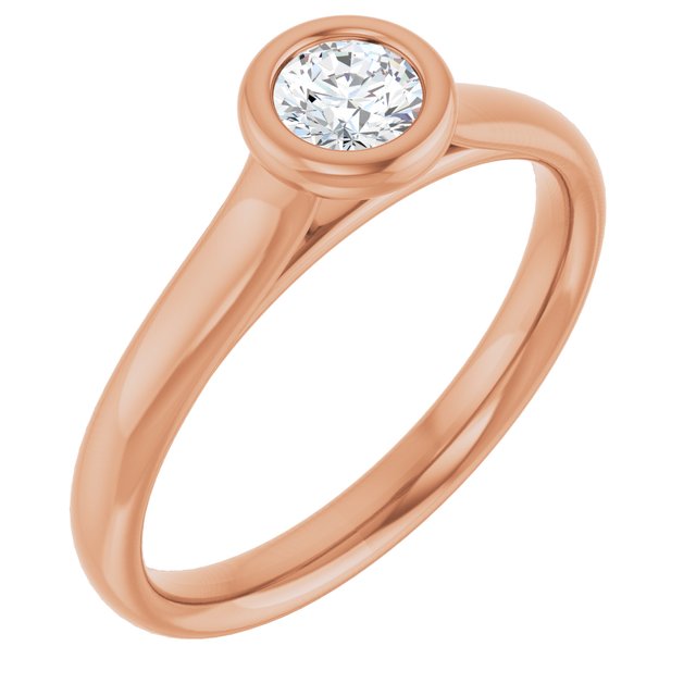 round-10K Rose gold
