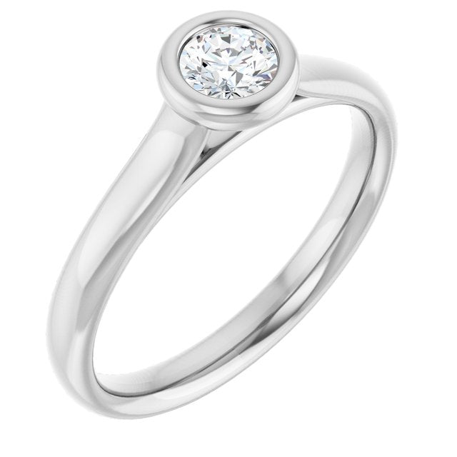 round-14K White gold