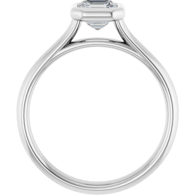 asscher-14K White gold