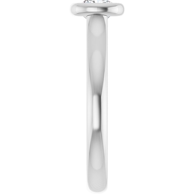 cushion-14K White gold