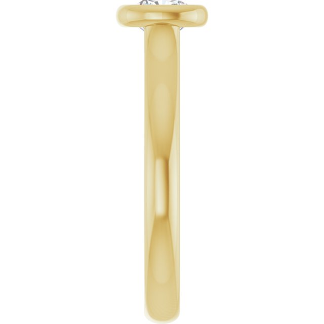 cushion-14K Yellow gold