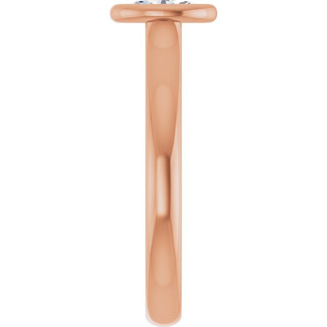 oval-14K Rose gold