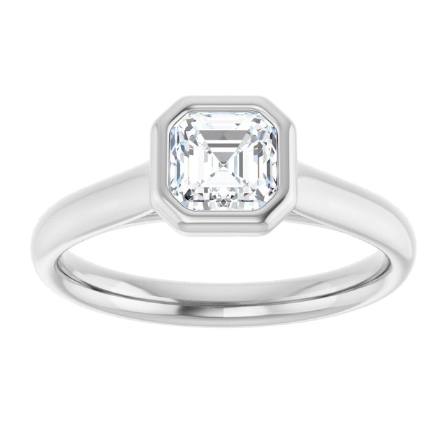 asscher-14K White gold
