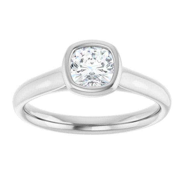 cushion-10K White gold