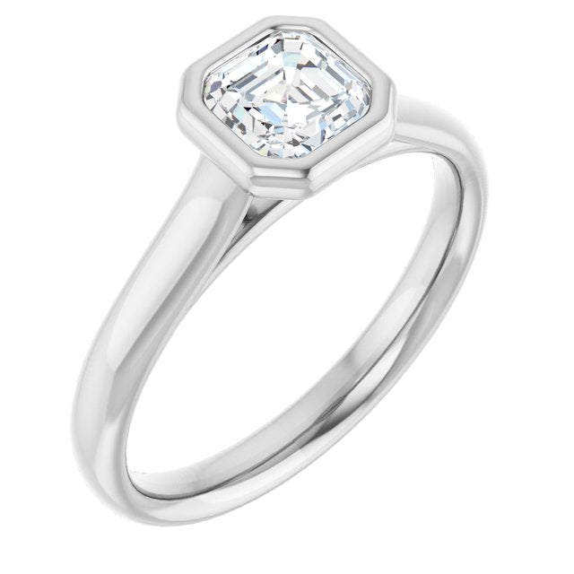 asscher-18K White gold