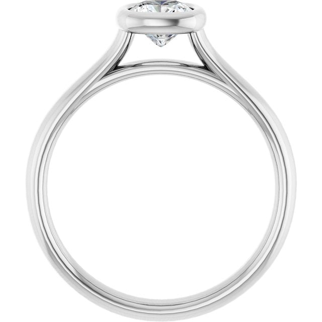 cushion-18K White gold