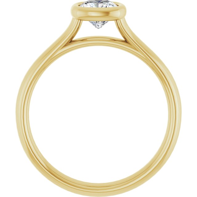 cushion-18K Yellow gold