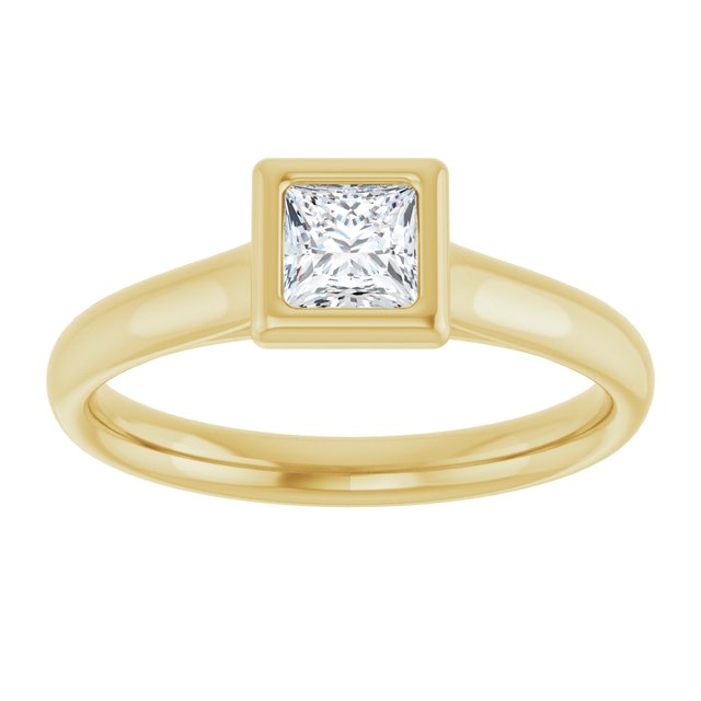 square-18K Yellow gold