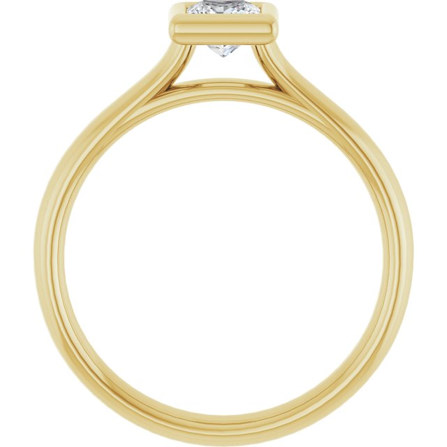 square-14K Yellow gold