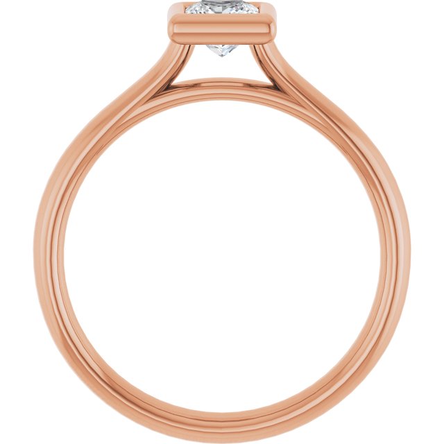 square-18K Rose gold