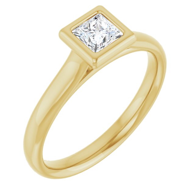 square-14K Yellow gold