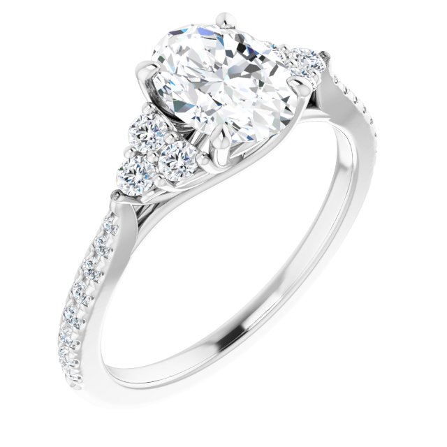 oval-10K White gold