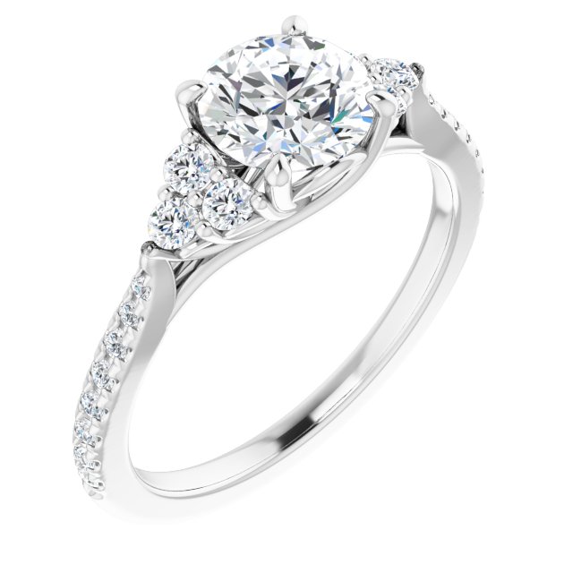round-18K White gold