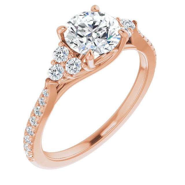round-10K Rose gold