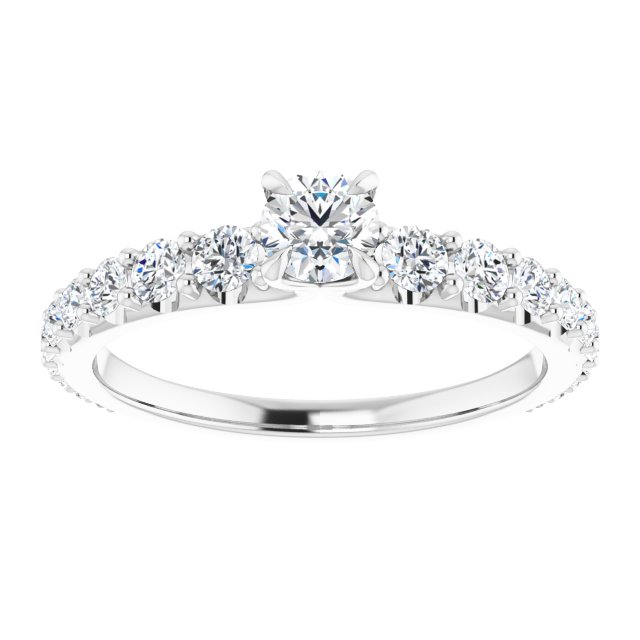 round-10K White gold