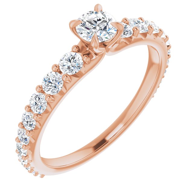round-18K Rose gold