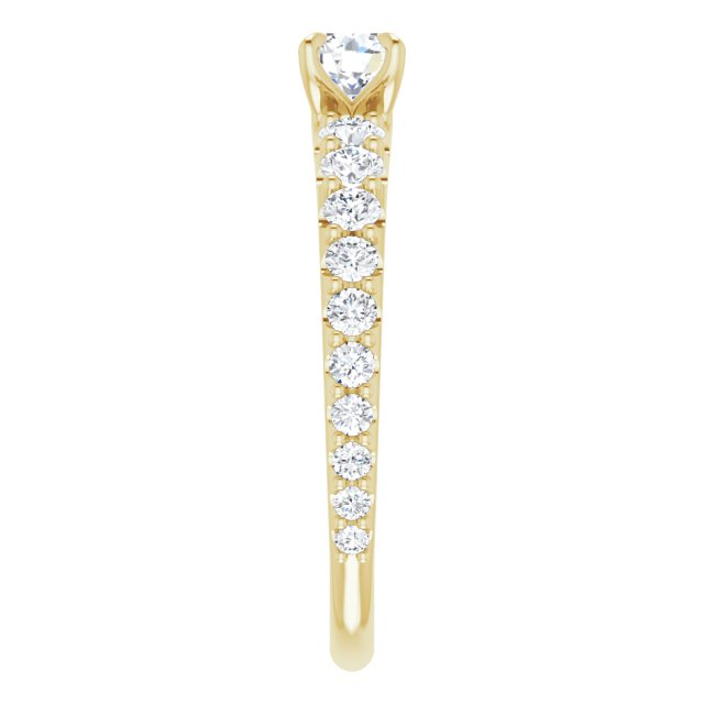 round-14K Yellow gold