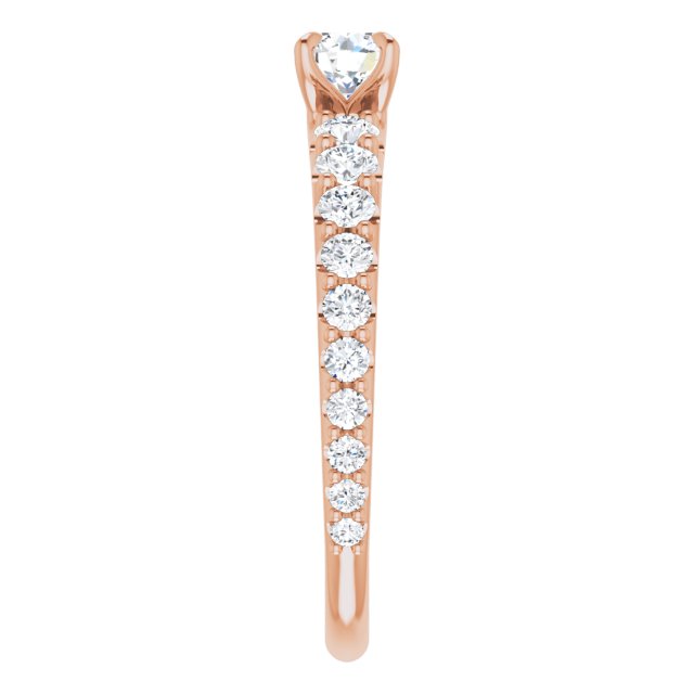 round-14K Rose gold