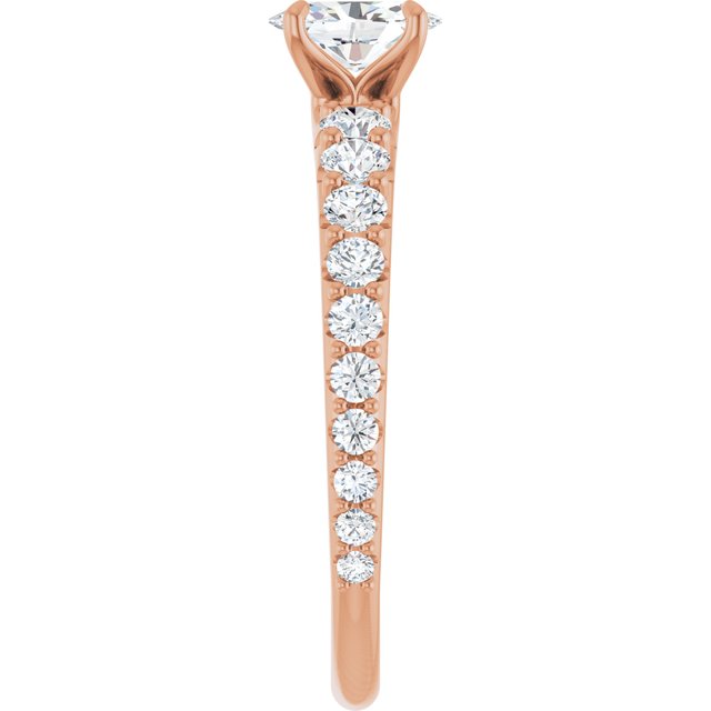 oval-14K Rose gold