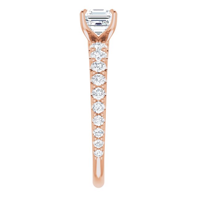 asscher-18K Rose gold