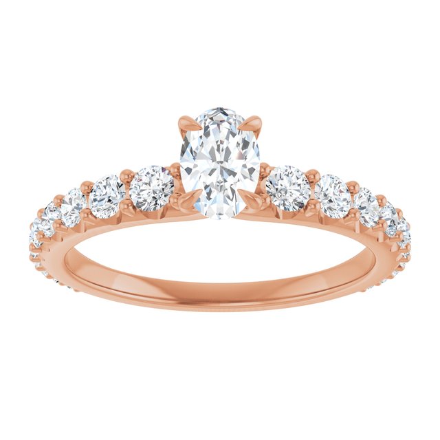 oval-18K Rose gold