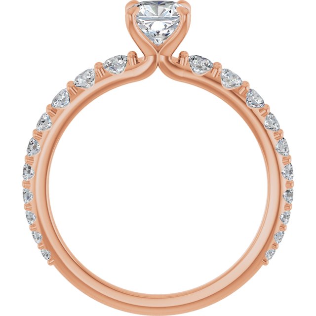 cushion-18K Rose gold