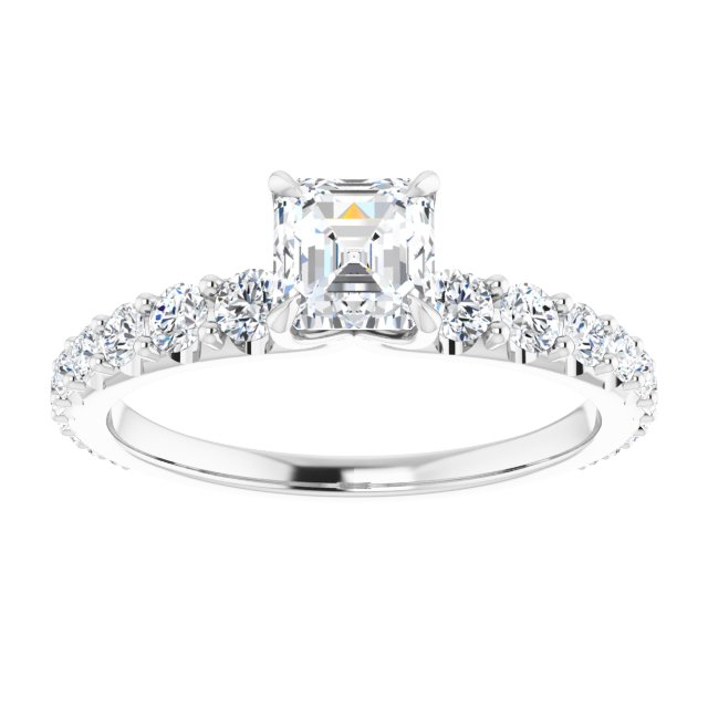 asscher-10K White gold