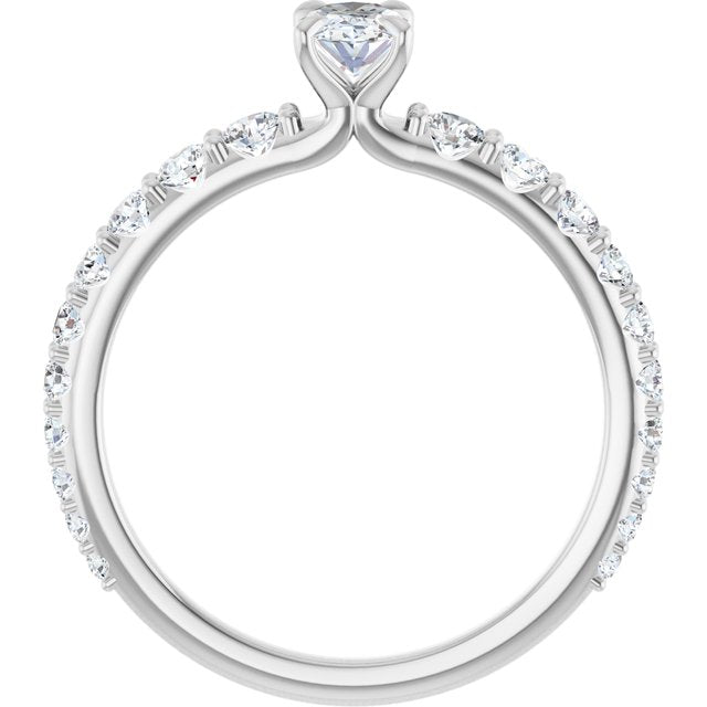 oval-10K White gold