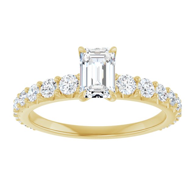 emerald-14K Yellow gold
