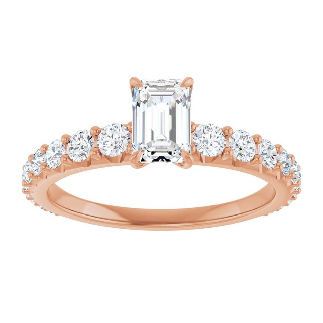 emerald-10K Rose gold
