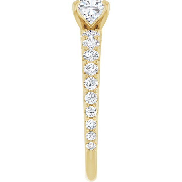cushion-10K Yellow gold